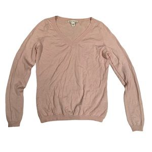Banana Republic Silk Wool Blend Vneck Sweatshirt